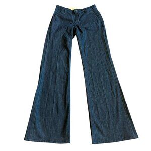 Rag & Bone Cotton Silk Blend Denim Look Trouser Pants Casual Size 25 Women's